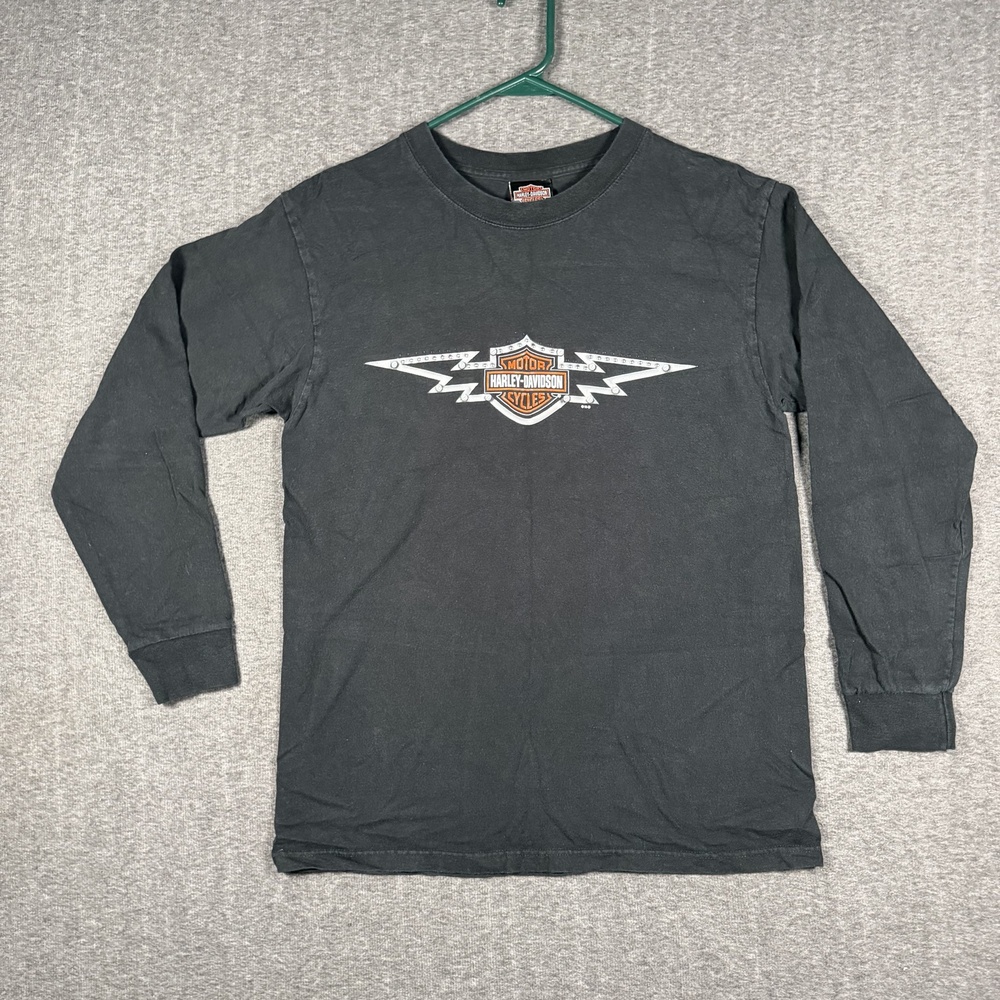 Harley-Davidson Shirt Mens Medium Black Riviera Maya Mexico Long Sleeve Tee